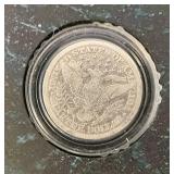 Misc. Silver Coins Including Barber Dimes And Jefferson Nickels Both In Protective Holder