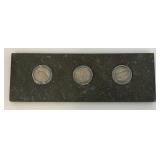 Misc. Silver Coins Including Barber Dimes And Jefferson Nickels Both In Protective Holder