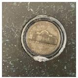 Misc. Silver Coins Including Barber Dimes And Jefferson Nickels Both In Protective Holder