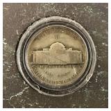 Misc. Silver Coins Including Barber Dimes And Jefferson Nickels Both In Protective Holder