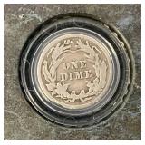 Misc. Silver Coins Including Barber Quarter And Jefferson Nickels Both In Protective Holder