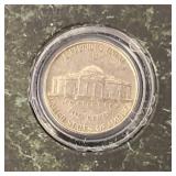 Misc. Silver Coins Including Barber Quarter And Jefferson Nickels Both In Protective Holder