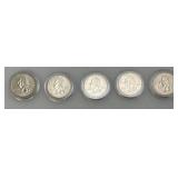 Collection Of 50 Statehood Quarters In Carrying Case (All Uncirculated)