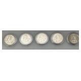 Collection Of 50 Statehood Quarters In Carrying Case (All Uncirculated)