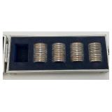 Collection Of 50 Statehood Quarters In Carrying Case (All Uncirculated)