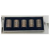 Collection Of 50 Statehood Quarters In Carrying Case (All Uncirculated)