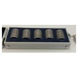 Collection Of 50 Statehood Quarters In Carrying Case (All Uncirculated)