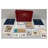 Collectible Album Of 50 Us Commemorative Stamps And Misc. Stamps