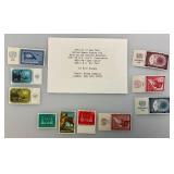 Collectible Album Of 50 Us Commemorative Stamps And Misc. Stamps