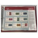 Collectible Album Of 50 Us Commemorative Stamps And Misc. Stamps