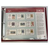 Collectible Album Of 50 Us Commemorative Stamps And Misc. Stamps