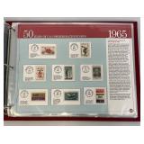 Collectible Album Of 50 Us Commemorative Stamps And Misc. Stamps