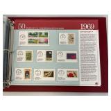 Collectible Album Of 50 Us Commemorative Stamps And Misc. Stamps
