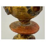 EST. $175.00 - $600.00 Burmese Guilded Offering Vessel From Berma (Repaired) 22"