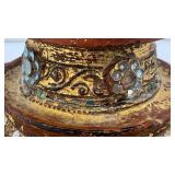 EST. $175.00 - $600.00 Burmese Guilded Offering Vessel From Berma (Repaired) 22"