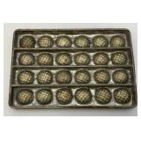 Vintage Metal Chocolate Mold 5 1/2" x 8"