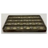 Vintage Metal Chocolate Mold 5 1/2" x 8"