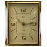 Misc. Vintage Clocks And Travel Clocks Including ELGIN And More (Chalkware Clock Horseman