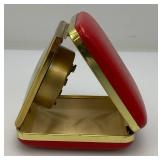 Misc. Vintage Clocks And Travel Clocks Including ELGIN And More (Chalkware Clock Horseman