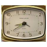 Misc. Vintage Clocks And Travel Clocks Including ELGIN And More (Chalkware Clock Horseman