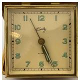 Misc. Vintage Clocks And Travel Clocks Including ELGIN And More (Chalkware Clock Horseman