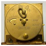 Misc. Vintage Clocks And Travel Clocks Including ELGIN And More (Chalkware Clock Horseman