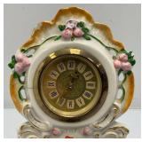 Misc. Vintage Clocks And Travel Clocks Including ELGIN And More (Chalkware Clock Horseman
