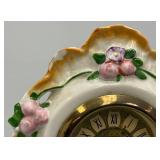 Misc. Vintage Clocks And Travel Clocks Including ELGIN And More (Chalkware Clock Horseman