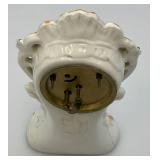 Misc. Vintage Clocks And Travel Clocks Including ELGIN And More (Chalkware Clock Horseman