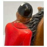 Misc. Vintage Clocks And Travel Clocks Including ELGIN And More (Chalkware Clock Horseman