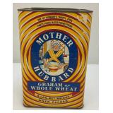 Misc. Primitive Collectibles Including Mother Hubbard Graham Or Whole Wheat Container And More