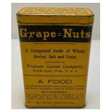 Misc. Primitive Collectibles Including Mother Hubbard Graham Or Whole Wheat Container And More