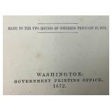 1872 Hardcover Book "KU KLUX Conspiracy" #1 Report Of Committee Printed By Washington Government Printing Office