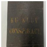 1872 Hardcover Book "KU KLUX Conspiracy" #1 Report Of Committee Printed By Washington Government Printing Office
