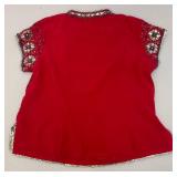 Vintage Colllectible Embroidered And Beaded Shirt Size 44