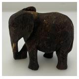 Misc. Vintage Wood Carved Items Including Camel Bone  Inlaid Trinket Box And More