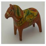 Misc. Vintage Wood Carved Items Including Camel Bone  Inlaid Trinket Box And More