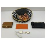 Misc. Clutch Purses And Vintage Ornate Hat