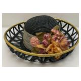 Misc. Clutch Purses And Vintage Ornate Hat