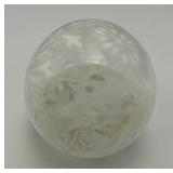 Vintage FENTON Daisy And Fern Opalescent Clear Glass Cruet