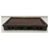 Exquisite CHINESE Natural Rosewood Hand Carved Lap Tray 9" x 14 1/2" x 2 1/4"