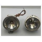 Vintage Bicycle Lights (One Missing Lens)