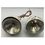 Vintage Bicycle Lights (One Missing Lens)