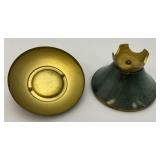 Vintage Very RARE Brass/Enamel Israeli Made Candy Dish With Lid 4 1/2" x 5 1/2"