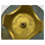 Vintage Very RARE Brass/Enamel Israeli Made Candy Dish With Lid 4 1/2" x 5 1/2"