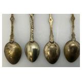 Misc. Heavy Metal Items Including Chrome bell, Heavy Brass Container And More