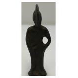 Misc. Heavy Metal Items Including Chrome bell, Heavy Brass Container And More