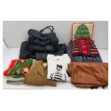 Misc. Vintage Clothing And More Including Leather Jacket (XL), Leather Riding Chaps (L) Vintage Wool Blanket And More