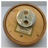 Vintage Handmade Wooden Music Boxes, Hummel Wooden Music Box & Inlaid Wooden Laquered Serving Tray (Cracks Present In Clearcoat)