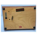 Vintage Handmade Wooden Music Boxes, Hummel Wooden Music Box & Inlaid Wooden Laquered Serving Tray (Cracks Present In Clearcoat)